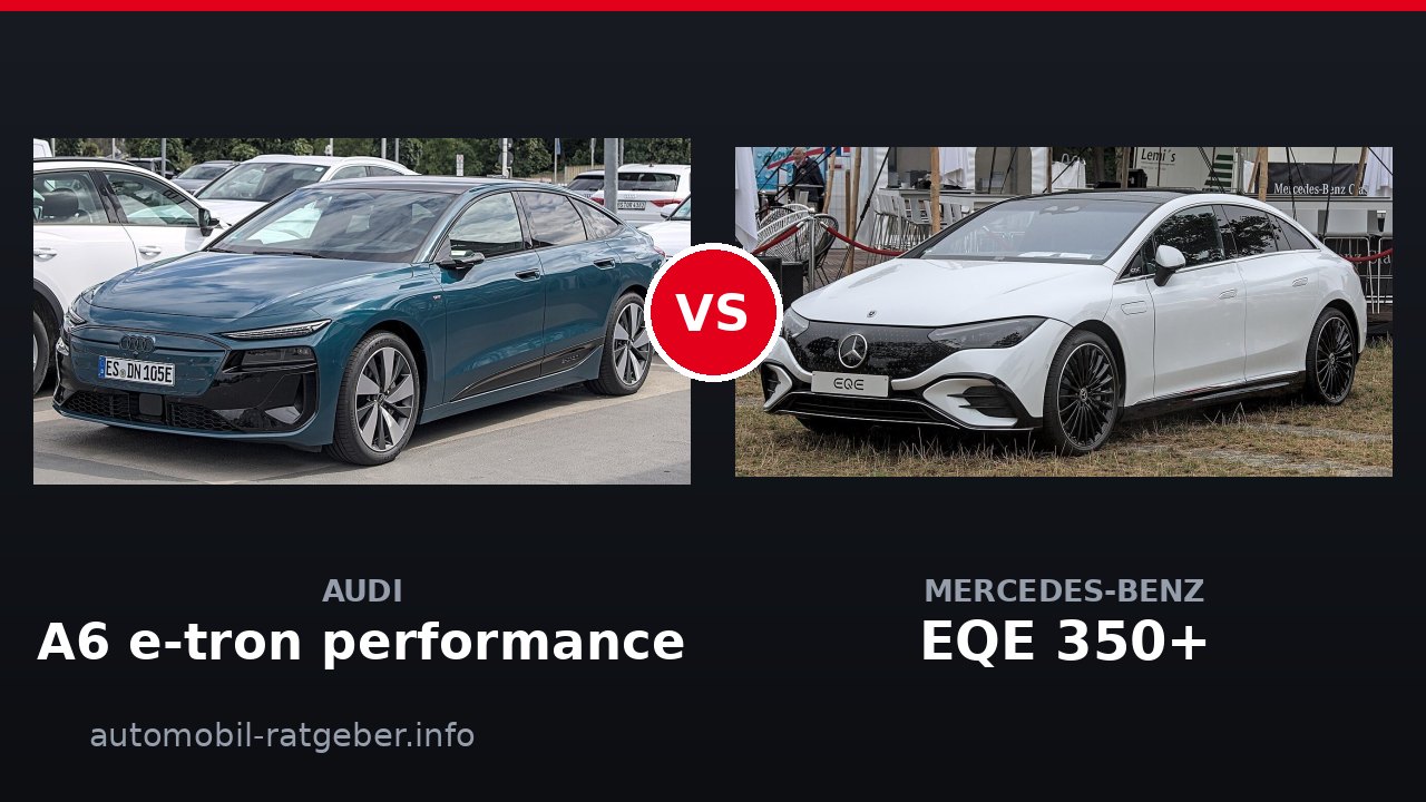 Audi A6 e-tron performance vs Mercedes-Benz EQE 350+: Reichweite schlägt Preis?