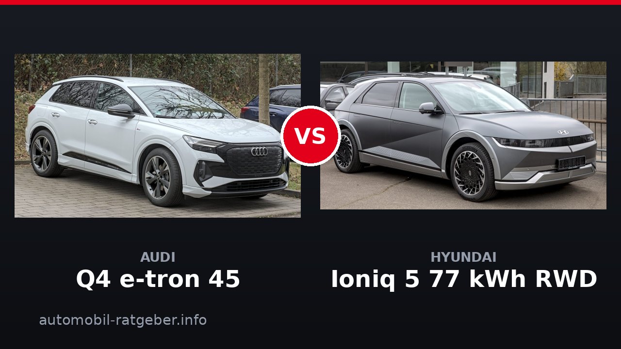 Audi Q4 e-tron 45 vs Hyundai Ioniq 5 77 kWh RWD: Duell 2026