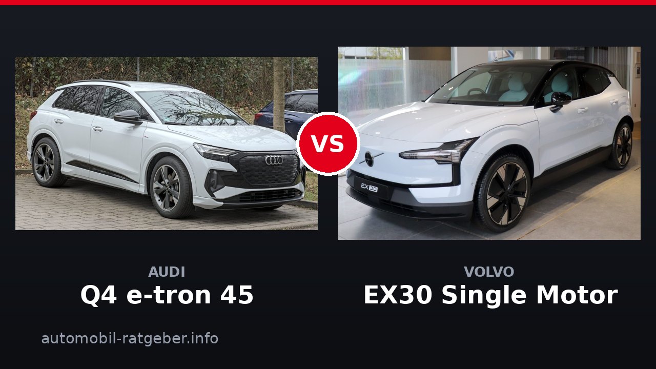 Audi Q4 e-tron 45 vs Volvo EX30 Single Motor: Das Duell 2026