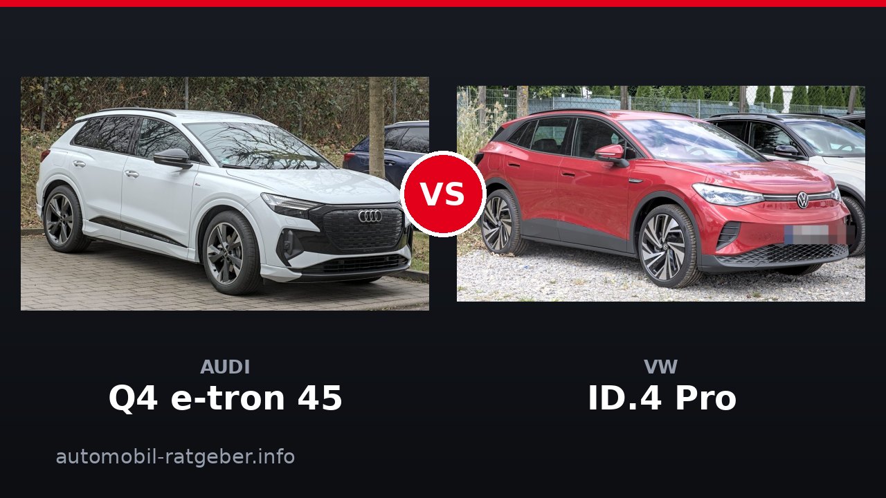 Audi Q4 e-tron 45 vs VW ID.4 Pro: Wer gewinnt den Klassenduell 2026?