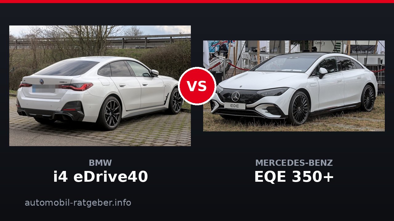 BMW i4 eDrive40 vs Mercedes-Benz EQE 350+: Duell der Mittelklasse 2026