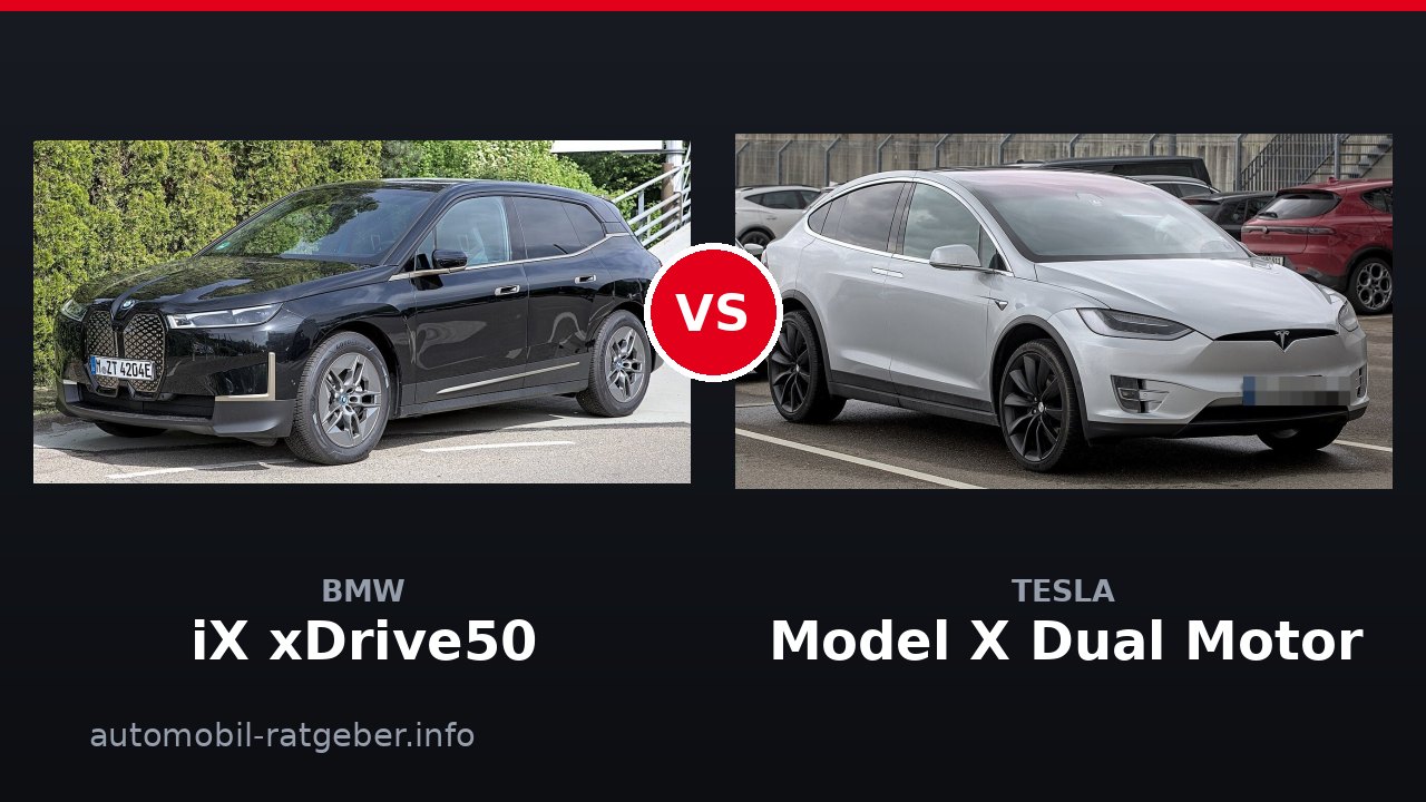 BMW iX xDrive50 vs Tesla Model X Dual Motor: Wer dominiert 2026?