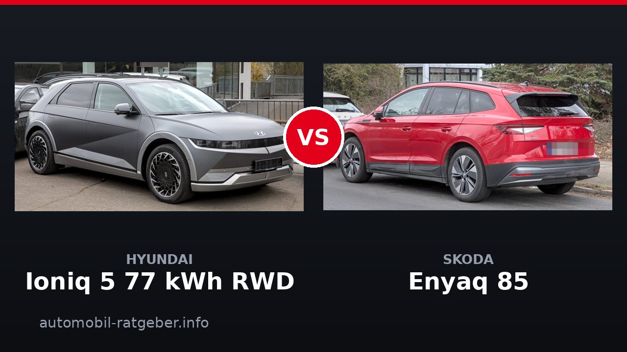 Hyundai Ioniq 5 77 kWh RWD vs Skoda Enyaq 85: Wer gewinnt 2026?