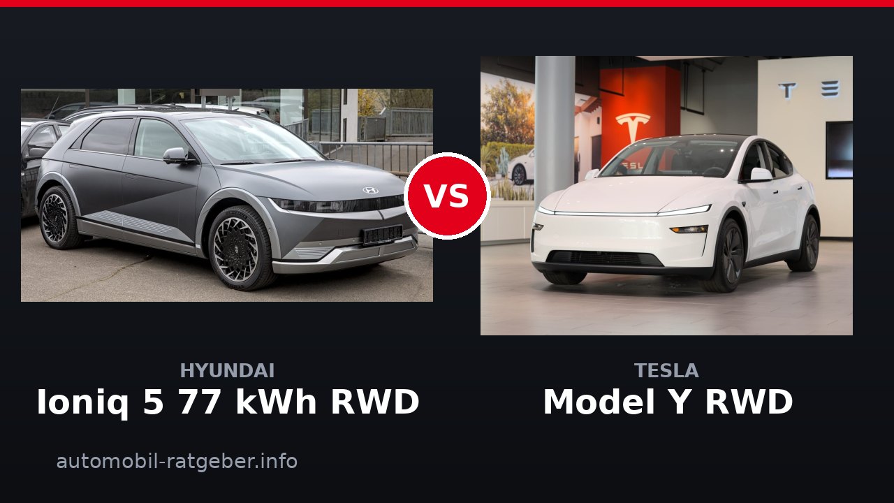 Hyundai Ioniq 5 77 kWh RWD vs Tesla Model Y RWD: Duell 2026