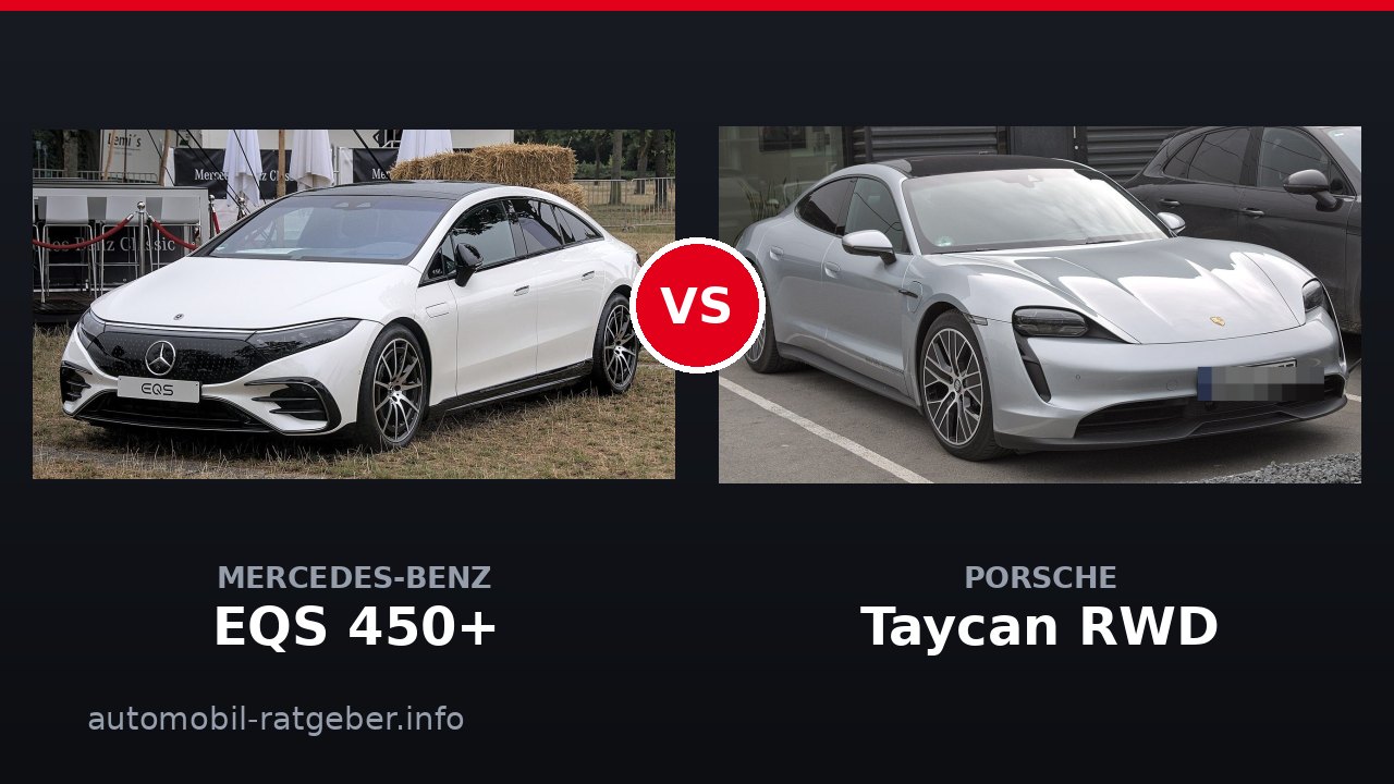 Mercedes-Benz EQS 450+ vs Porsche Taycan RWD: Reichweite oder Dynamik?