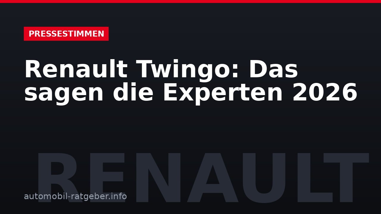 Renault Twingo: Das sagen die Experten 2026