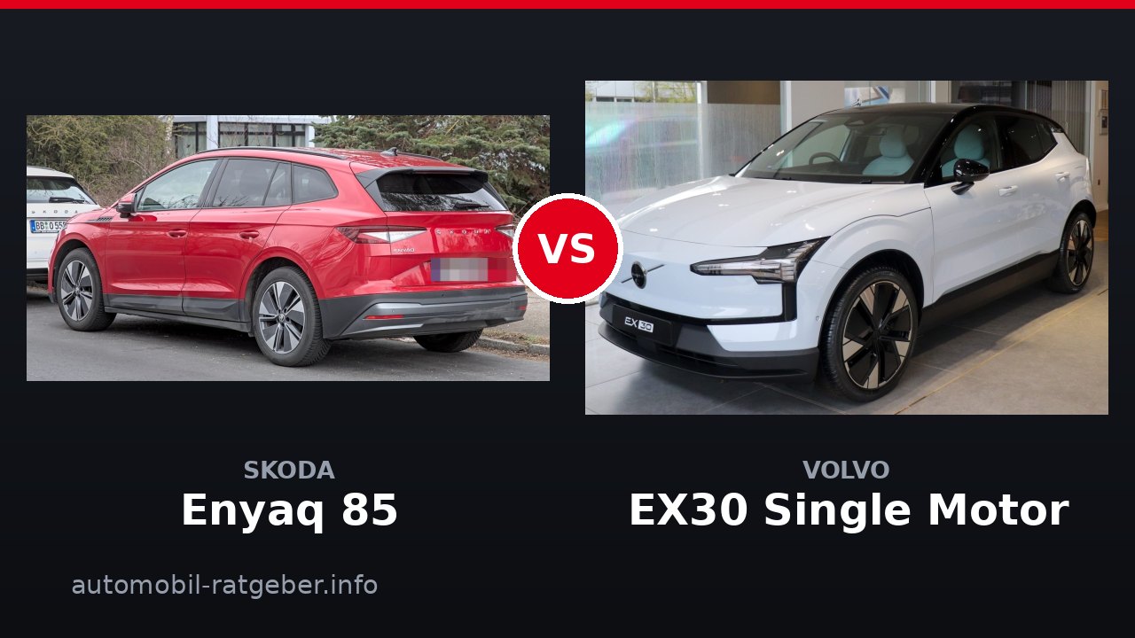 Skoda Enyaq 85 vs Volvo EX30 Single Motor: Das E-SUV-Duell