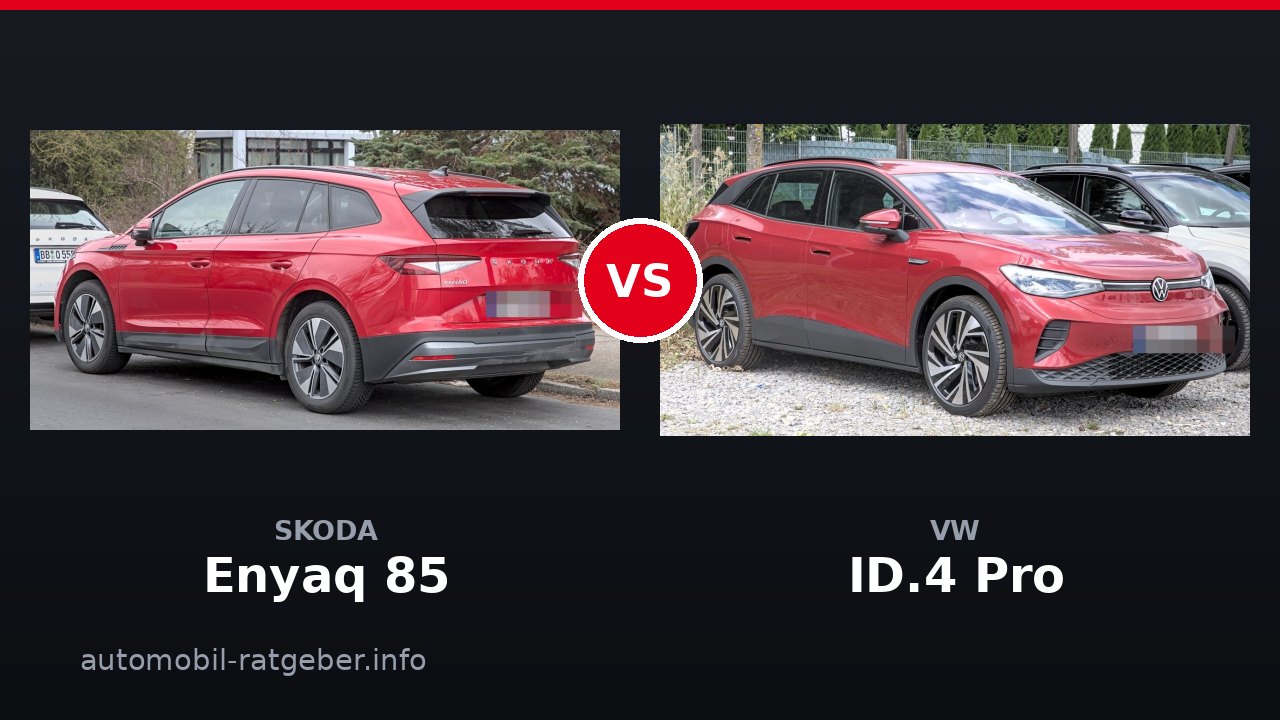 Skoda Enyaq 85 vs VW ID.4 Pro: Duell der MEB-Brüder 2026