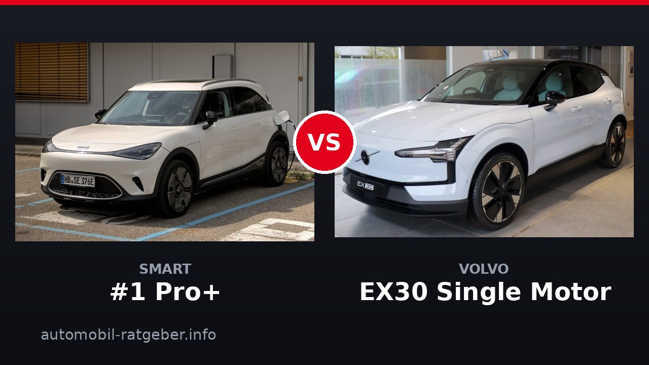 Smart #1 Pro+ vs Volvo EX30 Single Motor: Wer gewinnt im Duell?