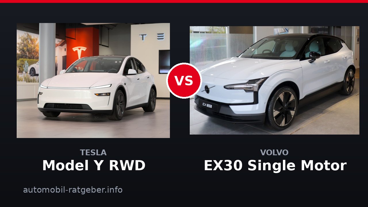 Tesla Model Y RWD vs Volvo EX30 Single Motor: Wer gewinnt?